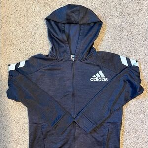Adidas hooded zip up jacket